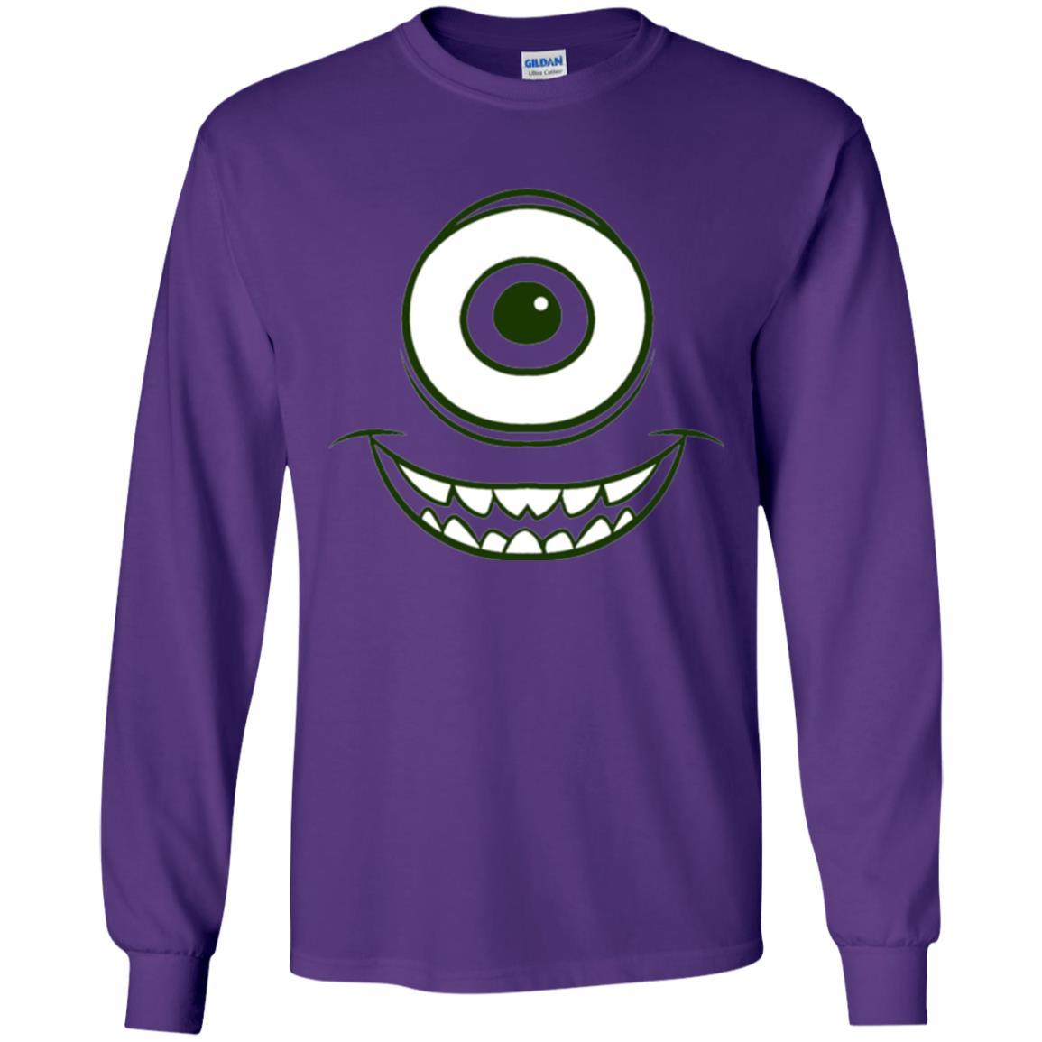 Cartoon T-shirt Mike Wazowski Eye Graphic Purple