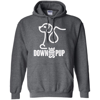 Dog Lover T-shirt Down Side Pup T-shirt Dark Heather