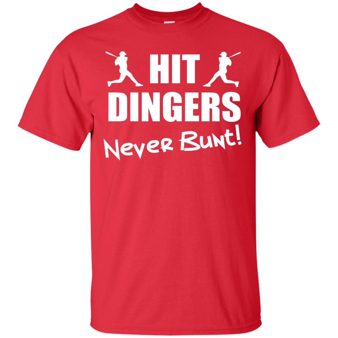 Hit Dingers Never Bunt Premium Shirt Red