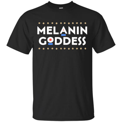 Melanin Goddess African T-shirt Black Girl Poppin_ Black