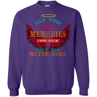 All The Memories Come Back But He Never Does Shirt Purple