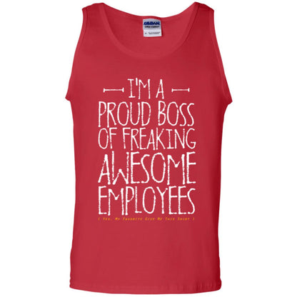 Boss T-shirt I'm A Proud Boss Of Freaking Awesome Employees Red