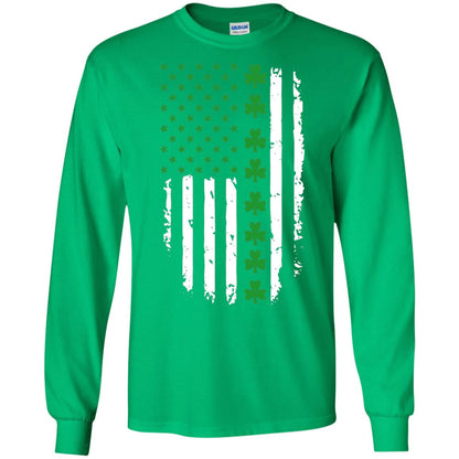 St. Patrick's Day T-shirt Irish American Flag T-shirt Irish Green
