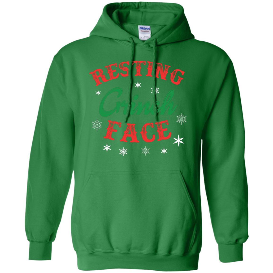 Christmas T-Shirt Resting Grinch Face Irish Green