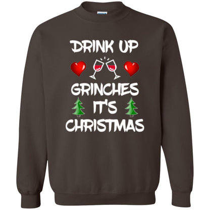 Christmas T-shirt Drink Up Grinches It_s Christmas Dark Chocolate