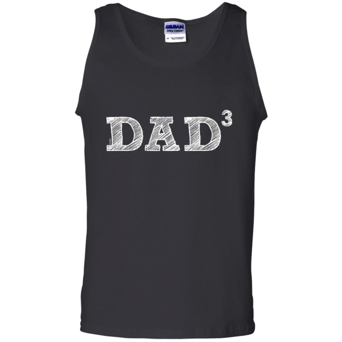 Men_s Dad3, Three Kids Father_s Day, Father Of Three T-shirt Black