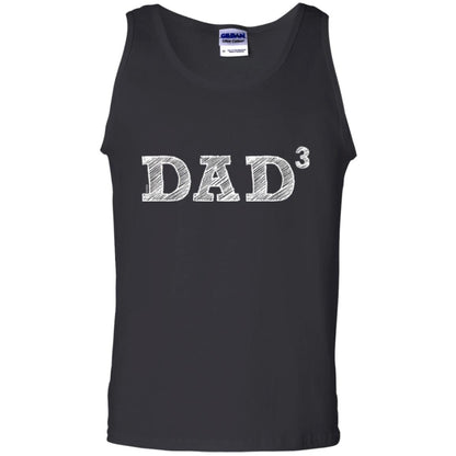 Men_s Dad3, Three Kids Father_s Day, Father Of Three T-shirt Black