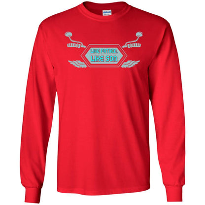 Motocross T-shirt Like Father Like Son Red