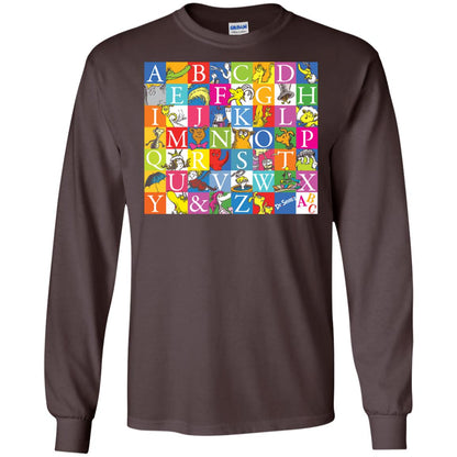 Dr. Seuss A To Z Gift Shirt For Funny Man Dark Chocolate