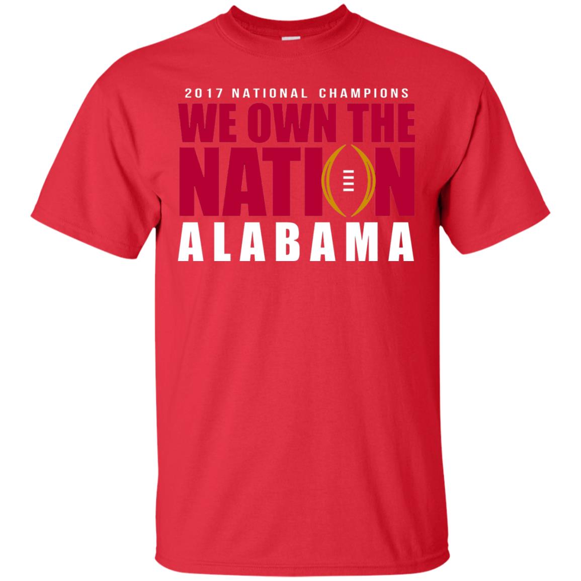 Football Lover T-shirt We Own The Nation Red