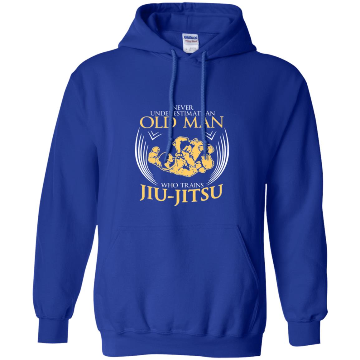 Old Man Who Trains Jiu Jitsu Jiu Jitsu T-shirt Royal