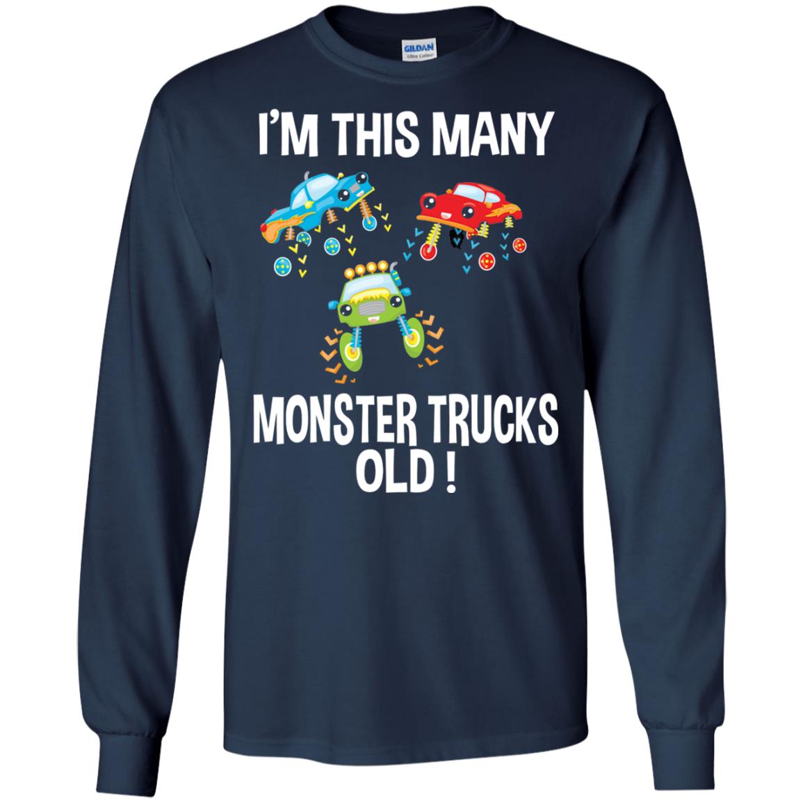 Birthday 3th Shirt Im This Many Monster Trucks Old Navy