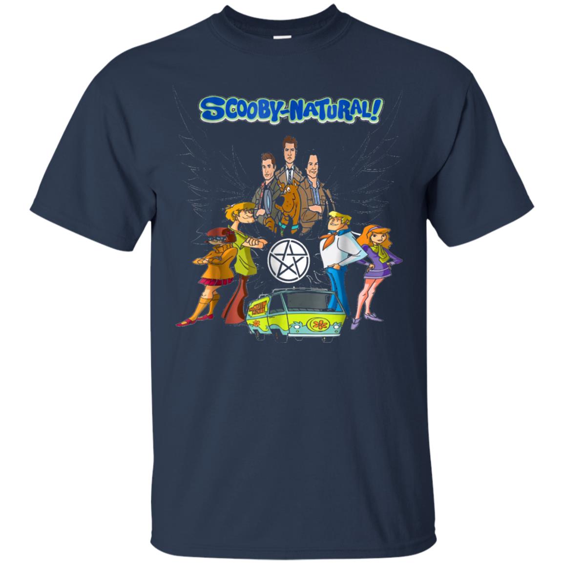 Scooby Natural Mystery Team Cartoon Shirt Navy