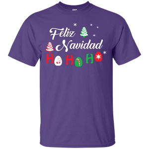 Chirstmas T-Shirt Feliz Navidad Ho Ho Ho