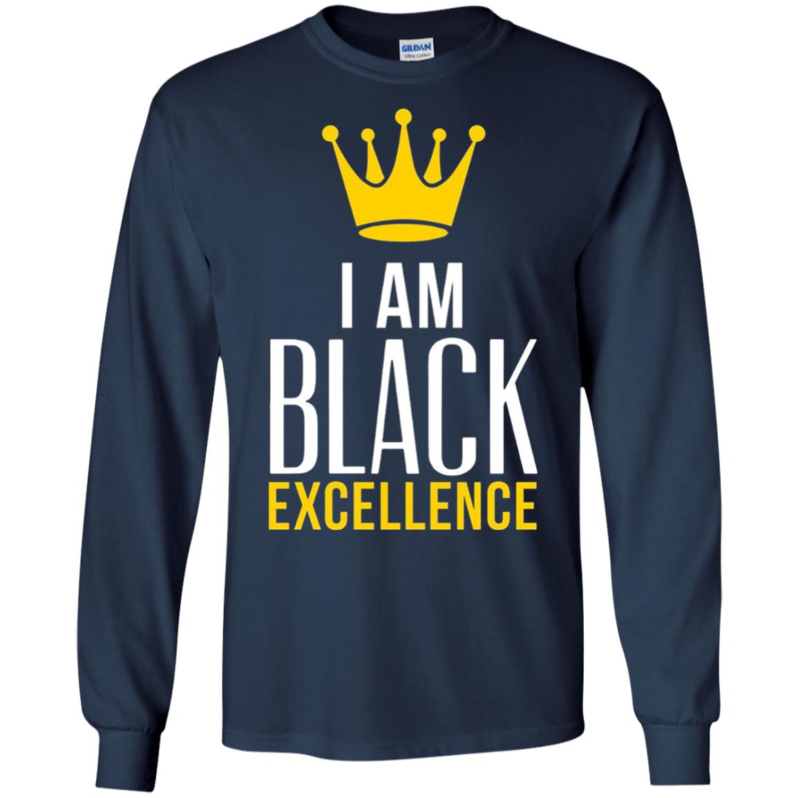 Black Excellence T-shirt Melanin Poppin_ Queen King Navy