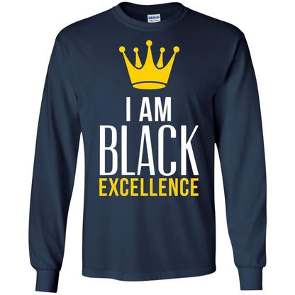 Black Excellence T-shirt Melanin Poppin_ Queen King Navy