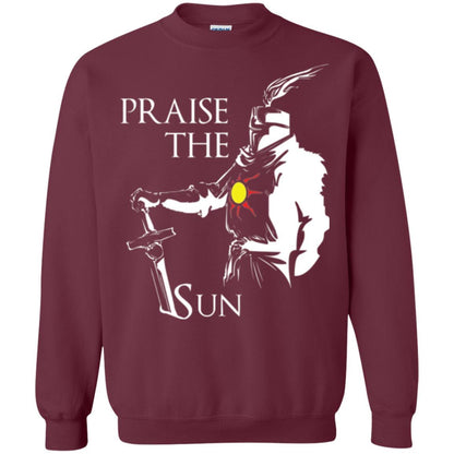 Gamer T-shirt Praise The Sun Knight T-shirt Maroon