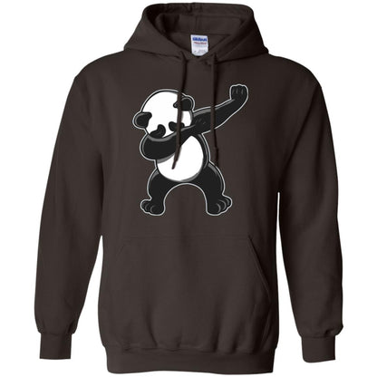 Funny Panda Dab T-shirt Cute Dabbing Panda Dark Chocolate