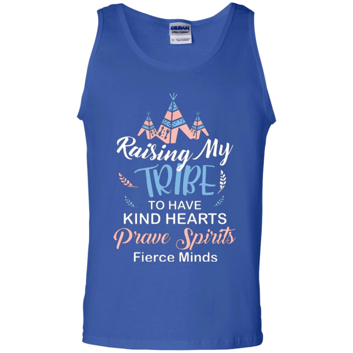 Mommy T-shirt Raising My Tribe To Have Kind Hearts Royal