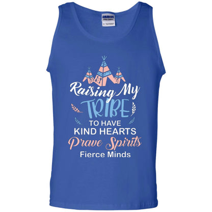 Mommy T-shirt Raising My Tribe To Have Kind Hearts Royal