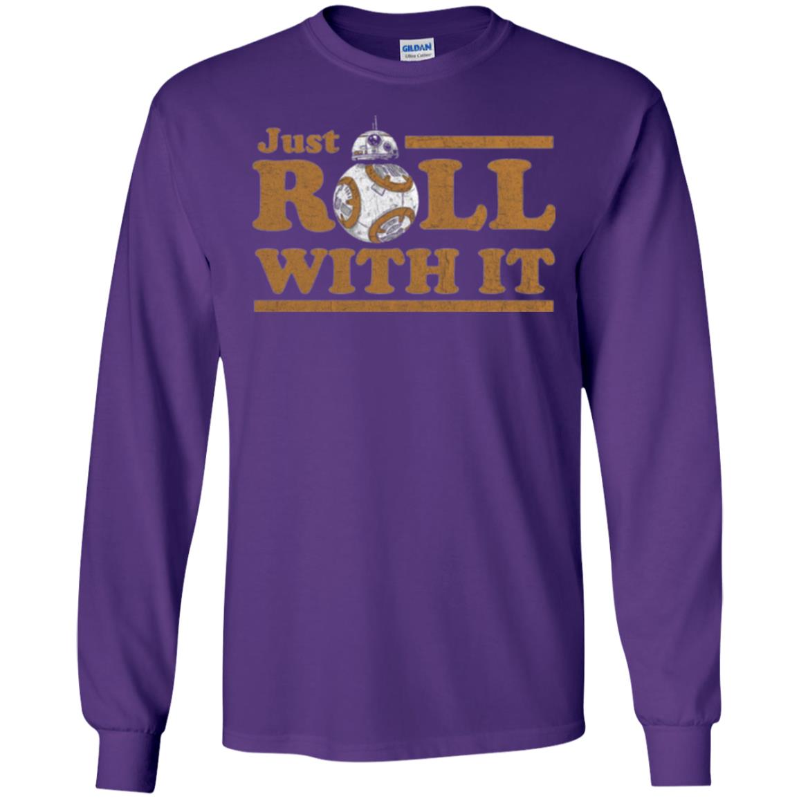 Movie T-shirt Just Roll With You Purple
