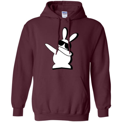 Dabbing Hip Hop Bunny Easter Shirt Maroon