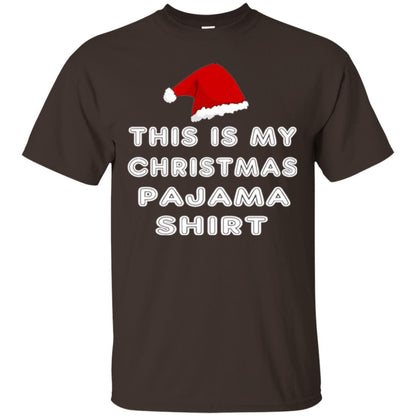 Christmas T-shirt This Is My Christmas Pajama Shirt Dark Chocolate