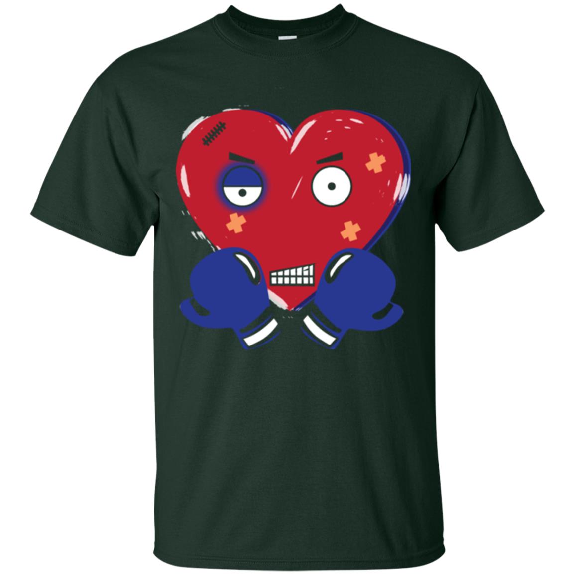 Sad Valentines Day T-shirt Patched Up Heart Forest