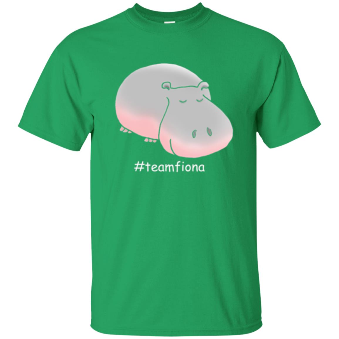 Hippo Lover T-shirt Hashtag Team Fiona Irish Green