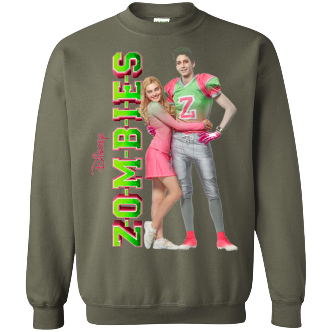 Zombies Cheer Football Lover T-shirt Military Green