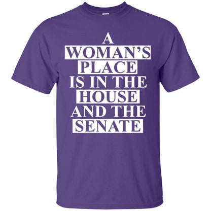 A Wonma_s Place Is In The House And The Senate T-shirt Purple