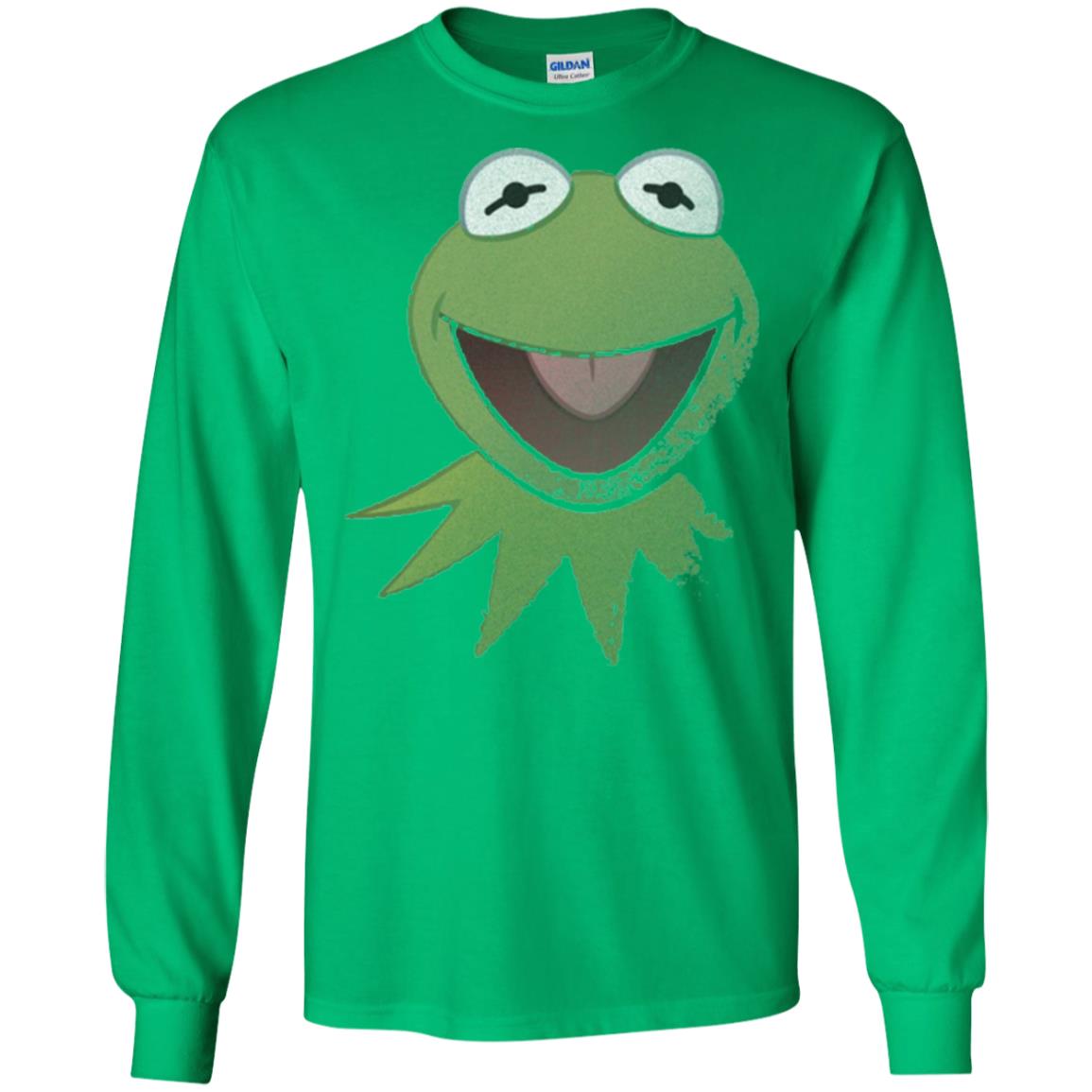 Muppets Kermit The Frog Face T-shirt Irish Green