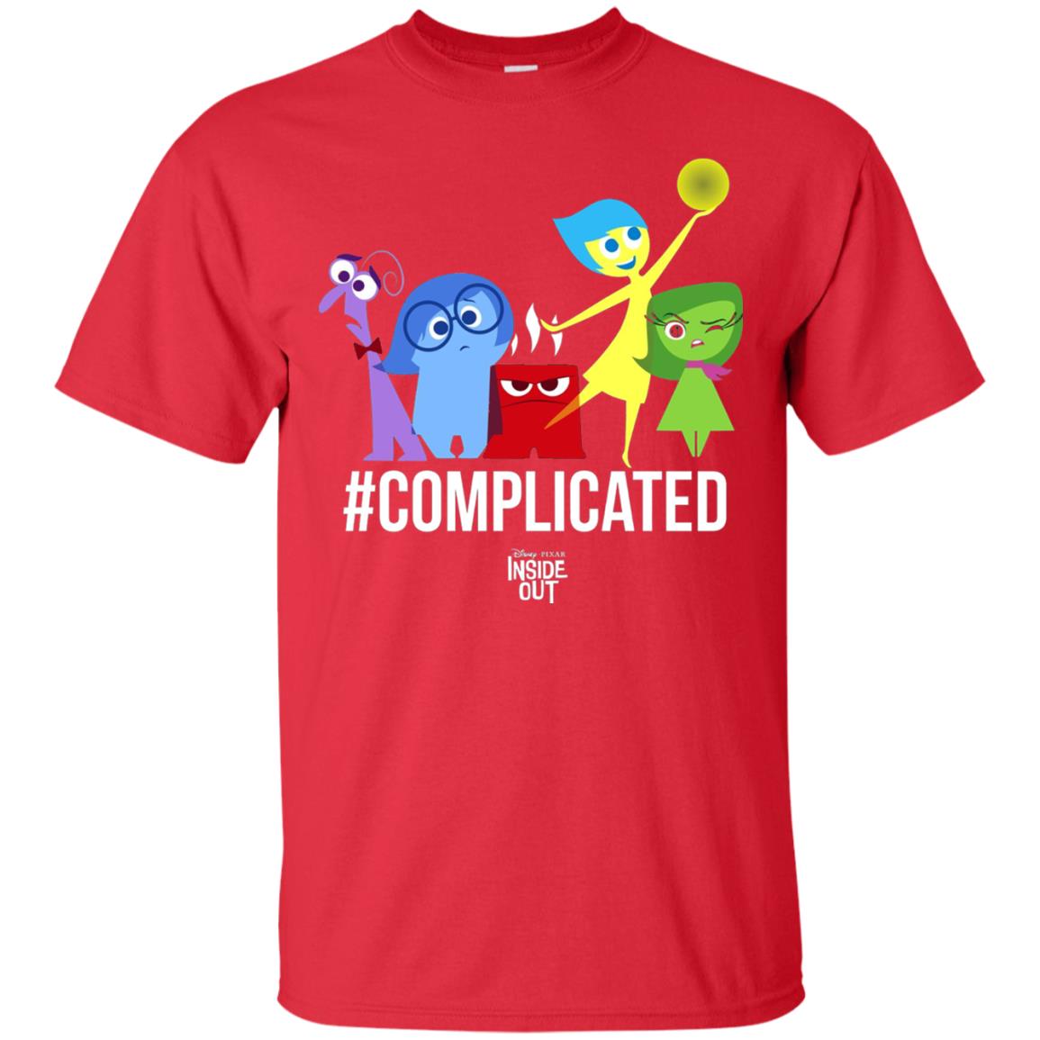 Inside Out Complicated Emotions Graphic T-shirt Red