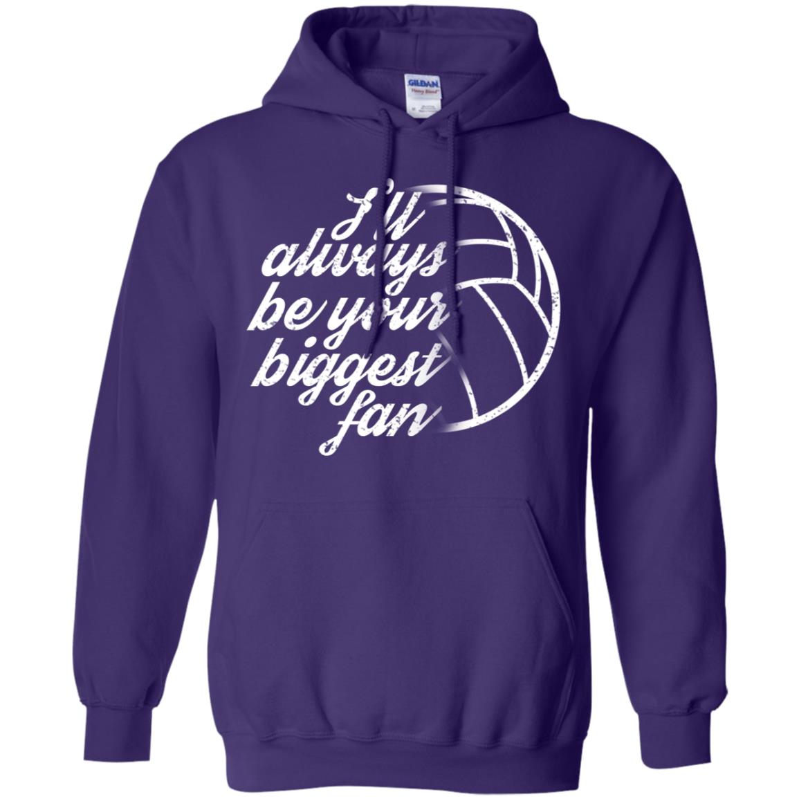 I'll Always Be Your Biggest Fan Volleyball Lovers Gift Shirt Purple