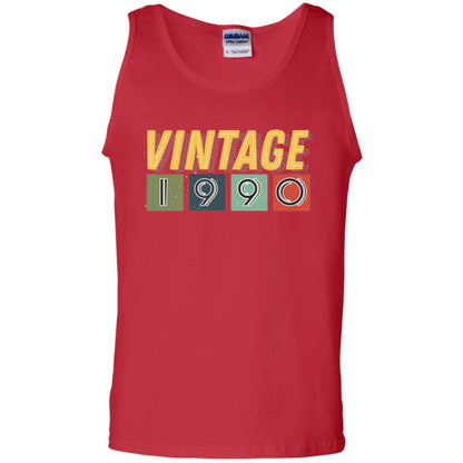 Vintage 1990 28th Birthday Gift Shirt For Mens Or Womens Red