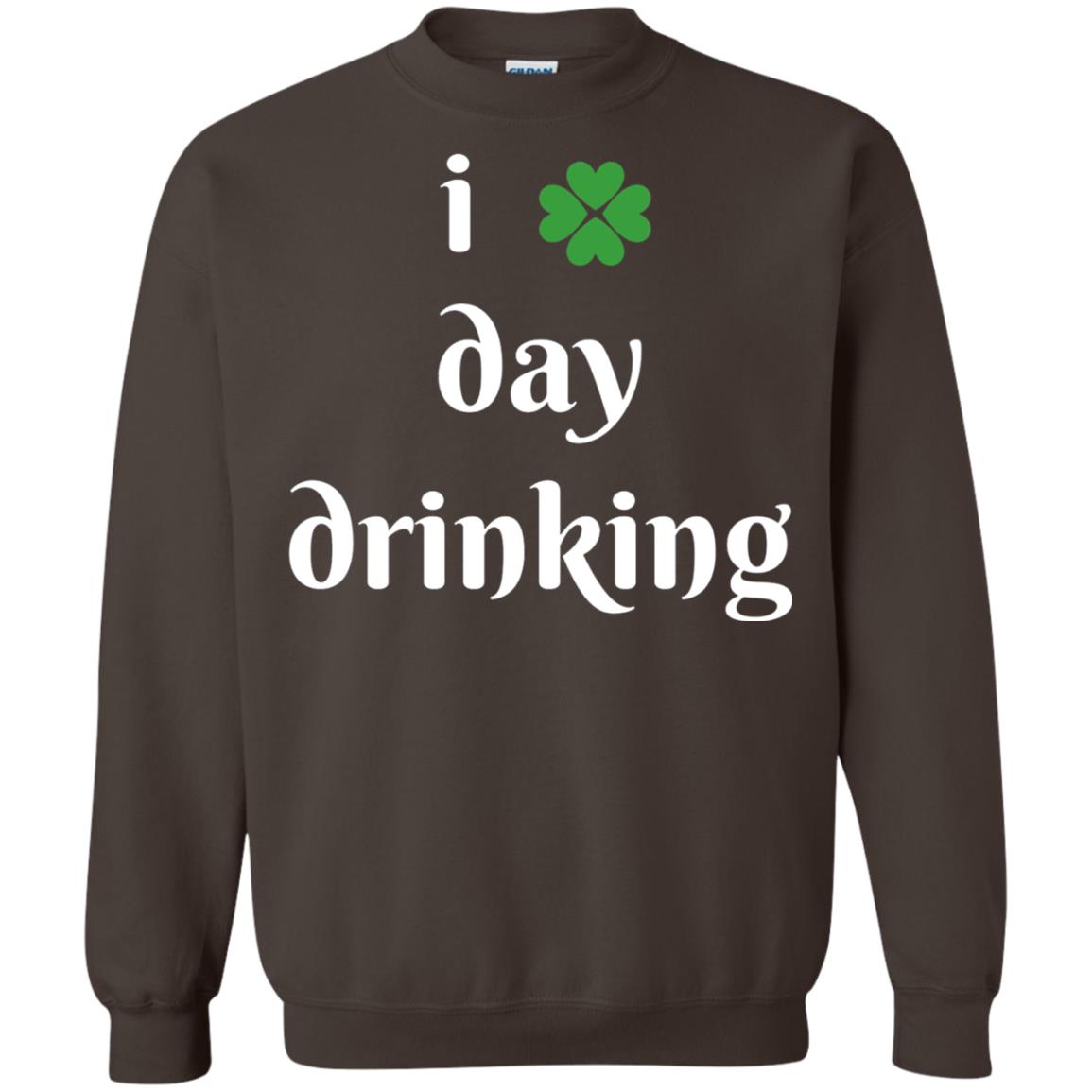 I Day Drinking Funny St Patricks Day T-shirt Dark Chocolate