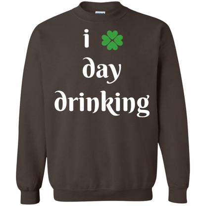 I Day Drinking Funny St Patricks Day T-shirt Dark Chocolate