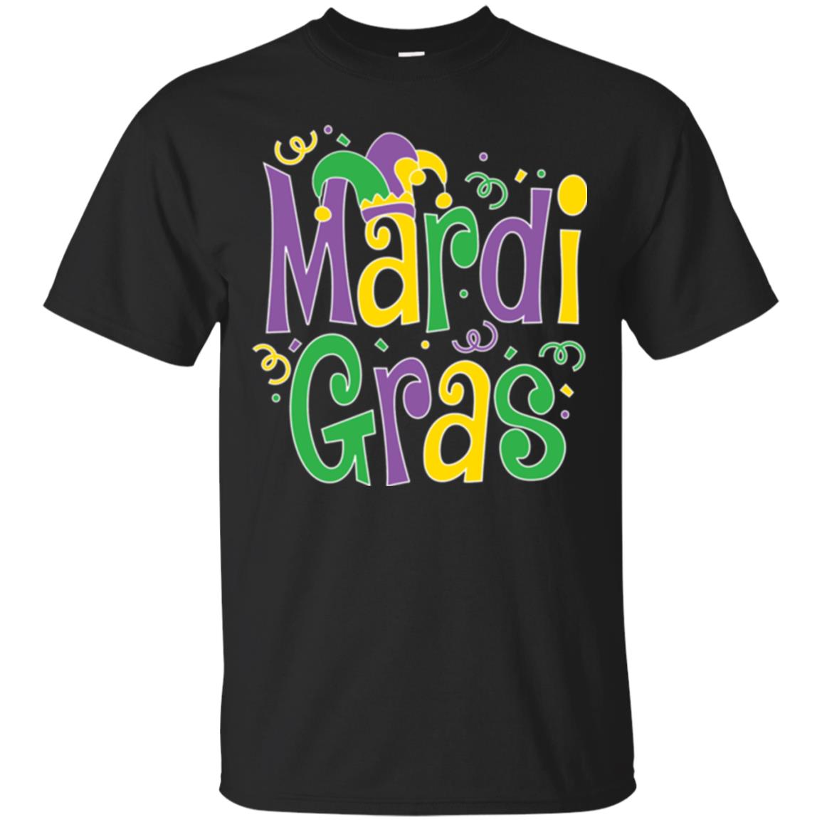 Mardi Gras T-shirt Mardi Gras Party T-shirt Black