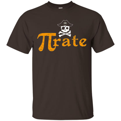 Math Pirate Pi Day T-shirt Funny Math Pirate Dark Chocolate