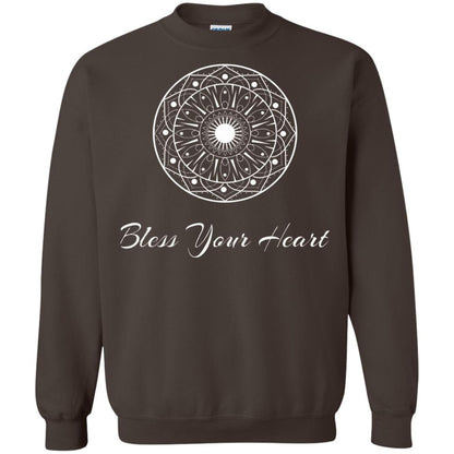 Bless Your Heart Mandala T-shirt Dark Chocolate