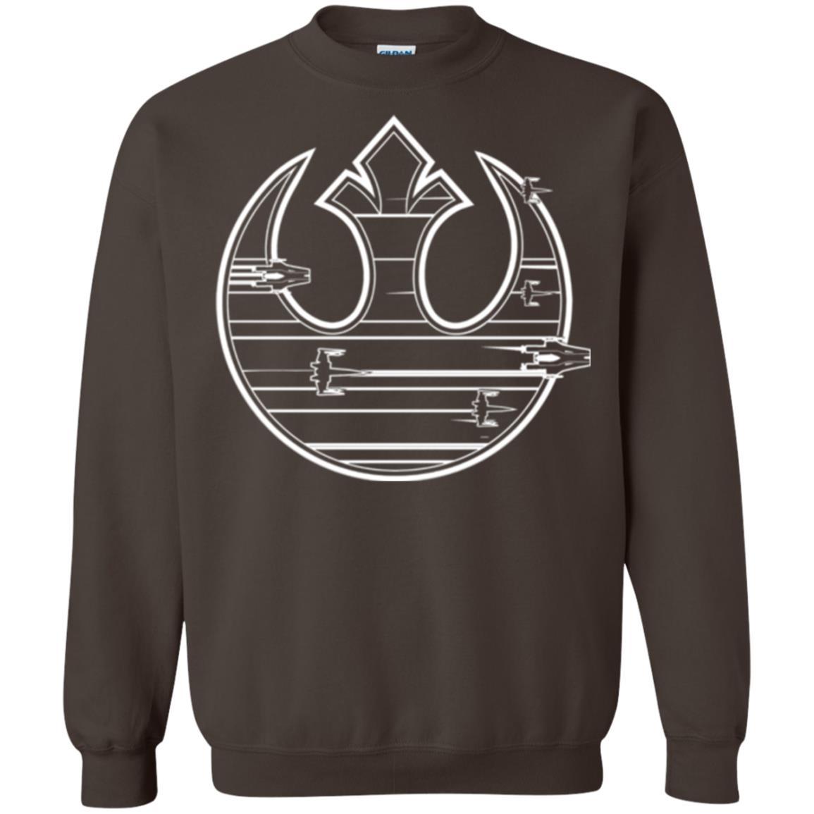Film T-shirt Last Jedi Rebel Resistance Ship Logo Dark Chocolate