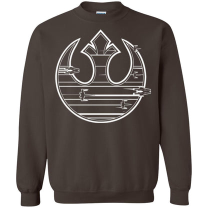 Film T-shirt Last Jedi Rebel Resistance Ship Logo Dark Chocolate