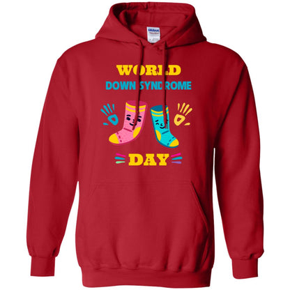 World Down Syndrome Day Hands And Stocks Shirt Red