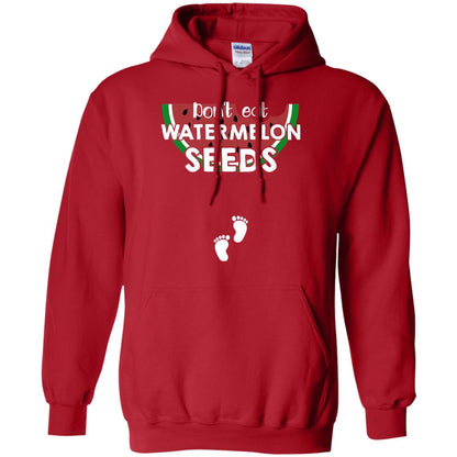 Don_t Eat Watermelon Seeds Pregnancy Announcement Shirt Red