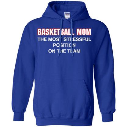Basketball Lover T-shirt The Most Stressful Position Position On The Team Royal