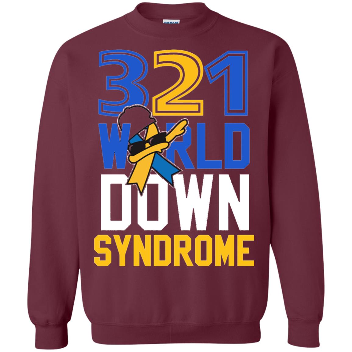 Awareness March 21 World Down Syndrome Day Shirt Maroon