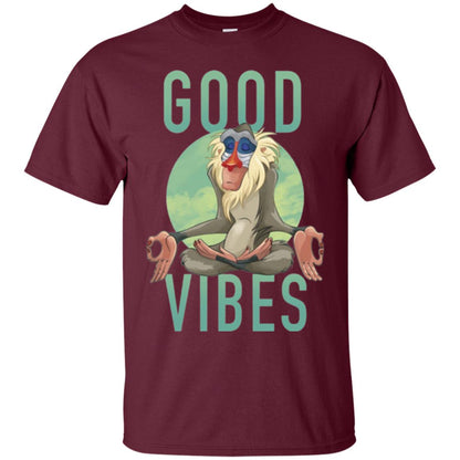 Rafiki Meditate Good Vibes T-shirt Maroon