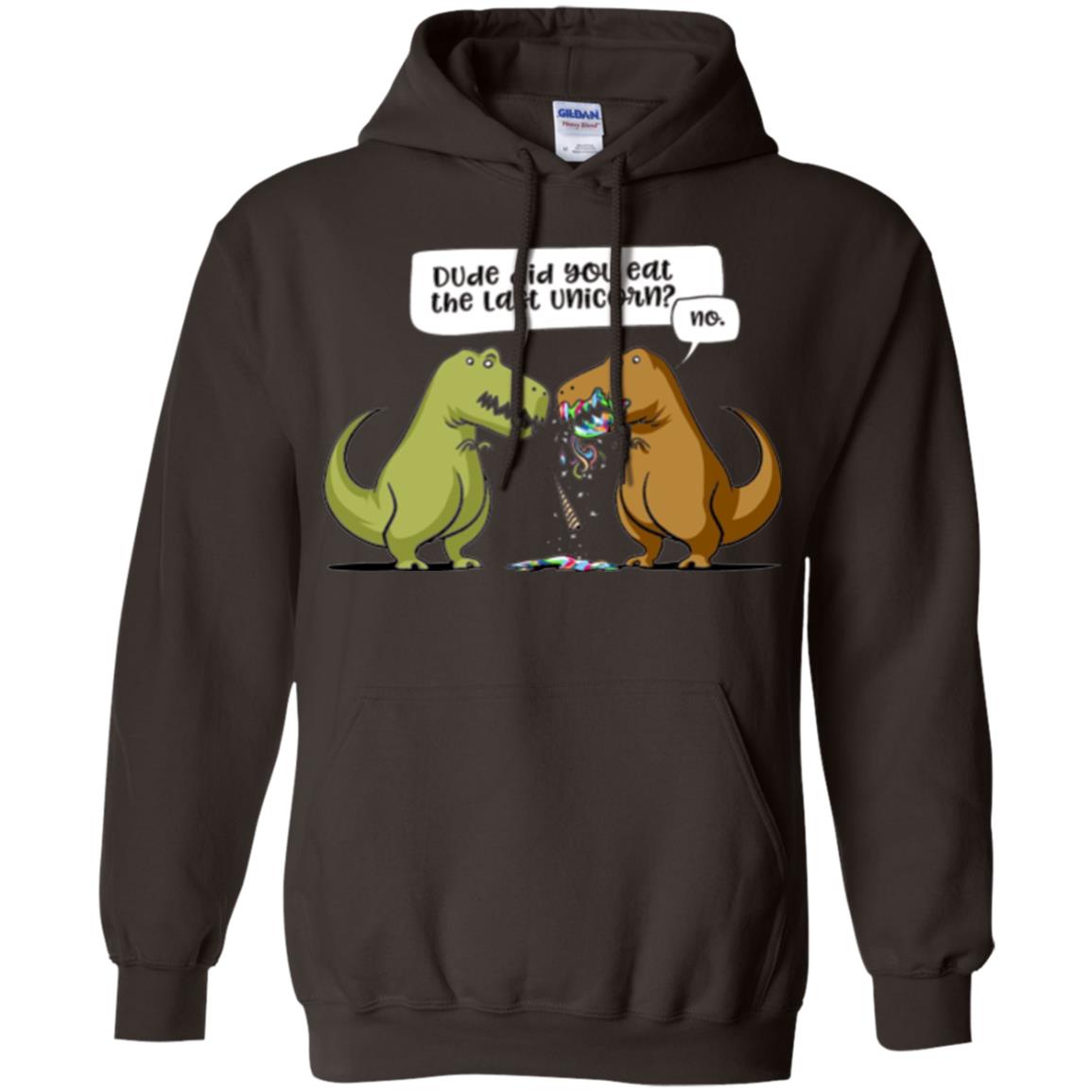 Dinosaur T-shirt Dude Did You Eat The Last Unicorn Dark Chocolate