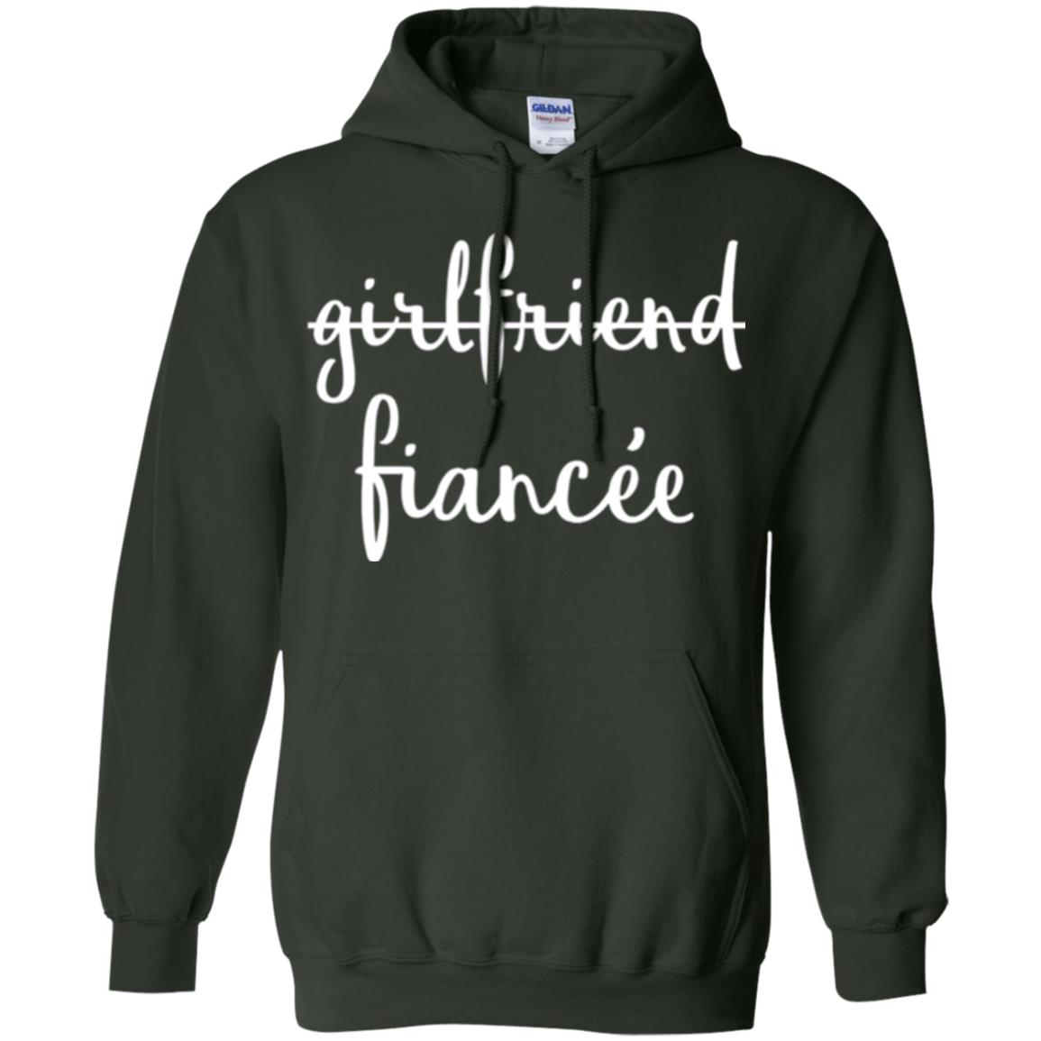 Fiance Engagement Party T-shirt Girlfriend Fiancee Forest Green