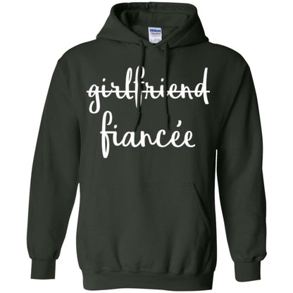 Fiance Engagement Party T-shirt Girlfriend Fiancee Forest Green